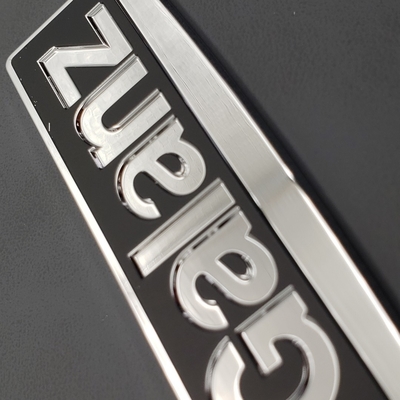 Custom-Logo Prägung Nickel Elektroformed Metall-Logo für die Verpackung Druck direkt