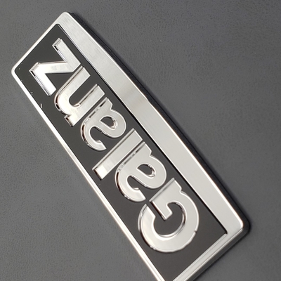 Custom-Logo Prägung Nickel Elektroformed Metall-Logo für die Verpackung Druck direkt