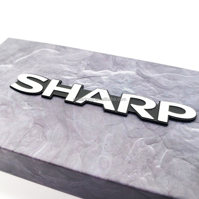 Customized Car Audio Aluminium Label mit personalisiertem Audio Logo und OEM Installation