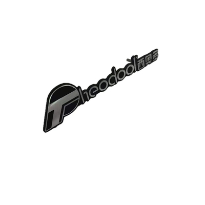Professionell hergestelltes individuelles Metalllogo in Endaluminium für individuelle Beschilderung
