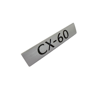 Individuelles Metalllogo mit Handgelenk für individuell geformte Aluminiumprodukte