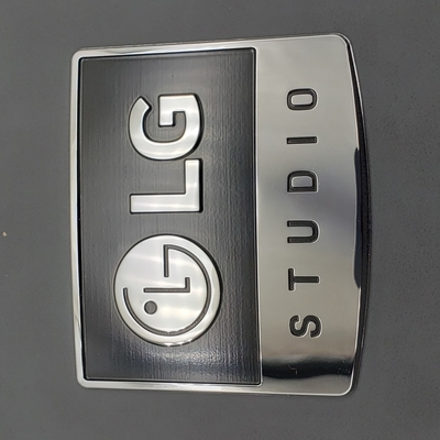 Nickel elektrogestaltete Metalllogos OEM-Installation Nickel Silber